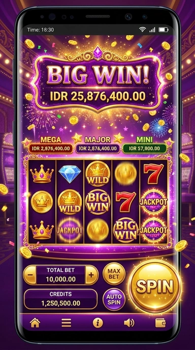 Tampilan antarmuka aplikasi bigwin yang user-friendly.